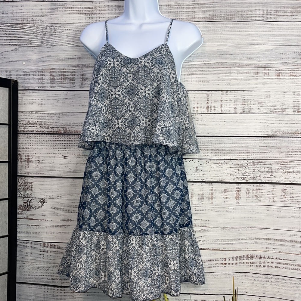 AINA BE Navy Blue Spaghetti Strap Dress | Size Small